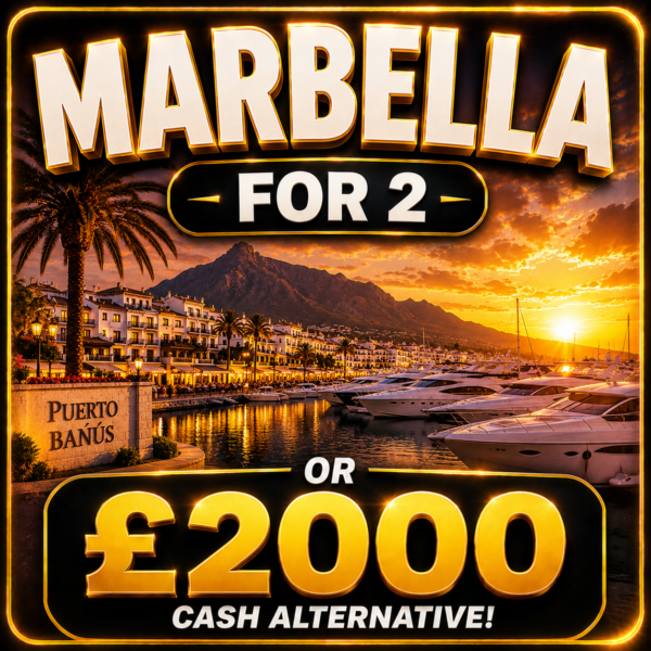 MARBELLA FOR 2 OR £2000