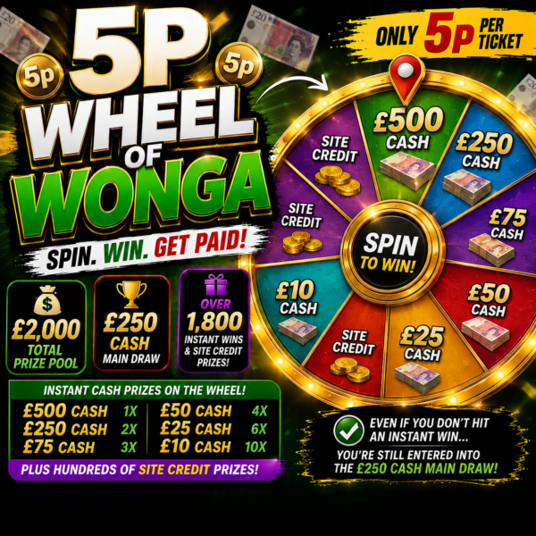 🎡 5p Wheel Of Wonga 🎡