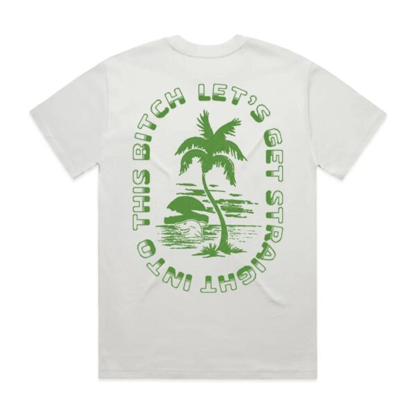 Lets Get Straight Tee - White