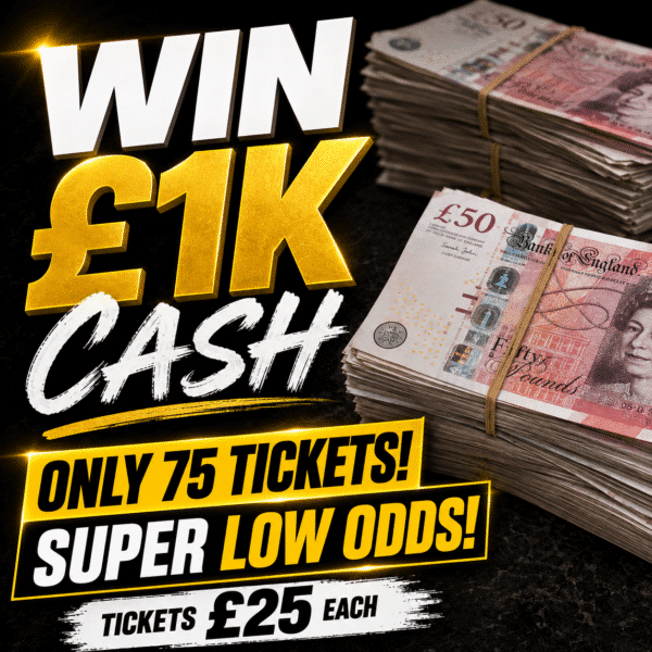 Win £1000 Cash - Super Low Odds!